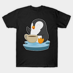 Penguin Coffee Cup T-Shirt